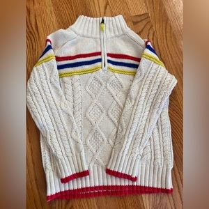 Mini boden quarter zip sweater NWT size 5-6